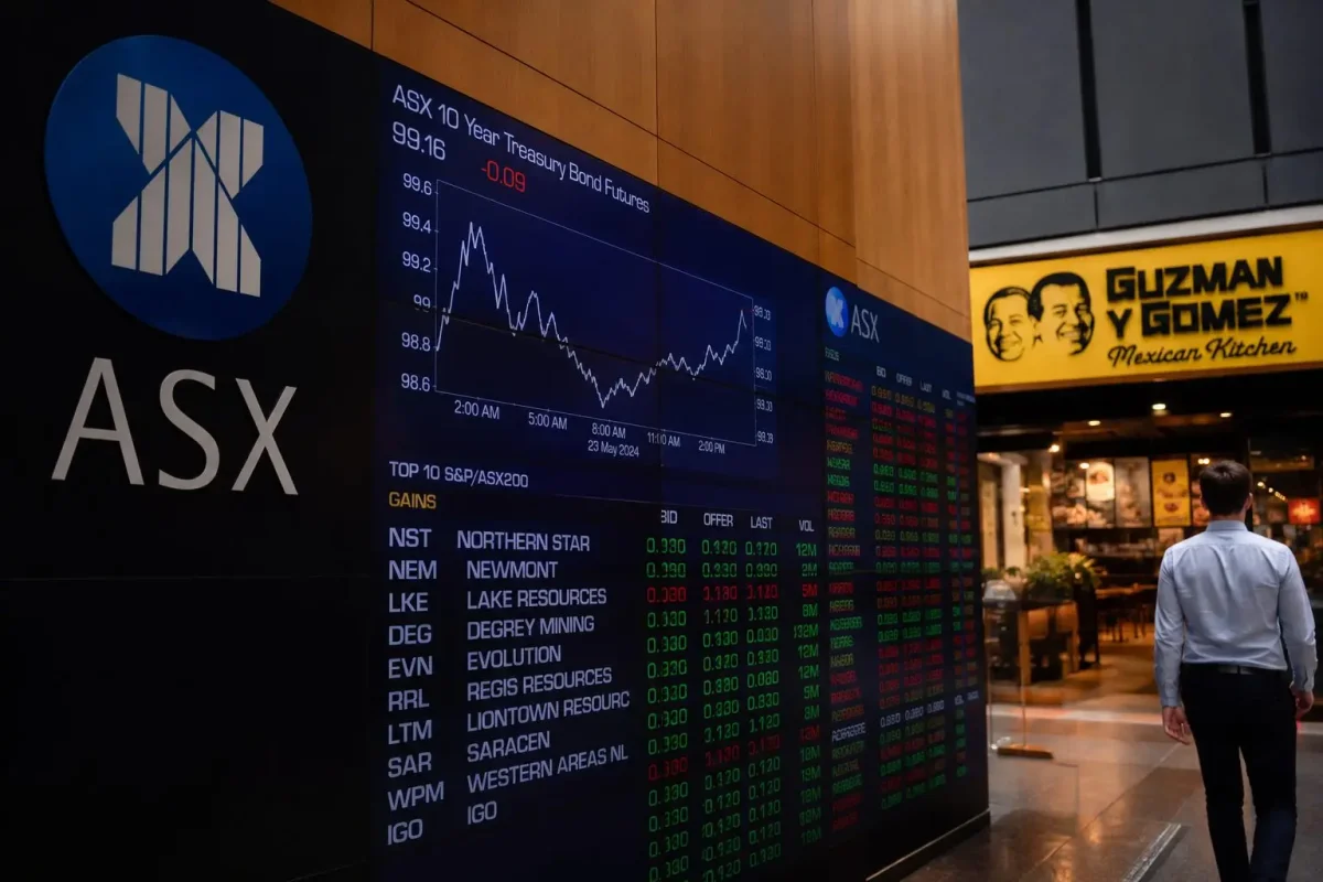 ASX Rises as Miners Rally, Guzman y Gomez Surges on US Exit