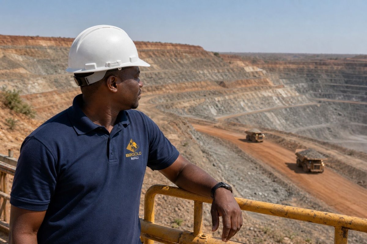 B2Gold Shares Slide as Gold Prices Fall Short of Company Target