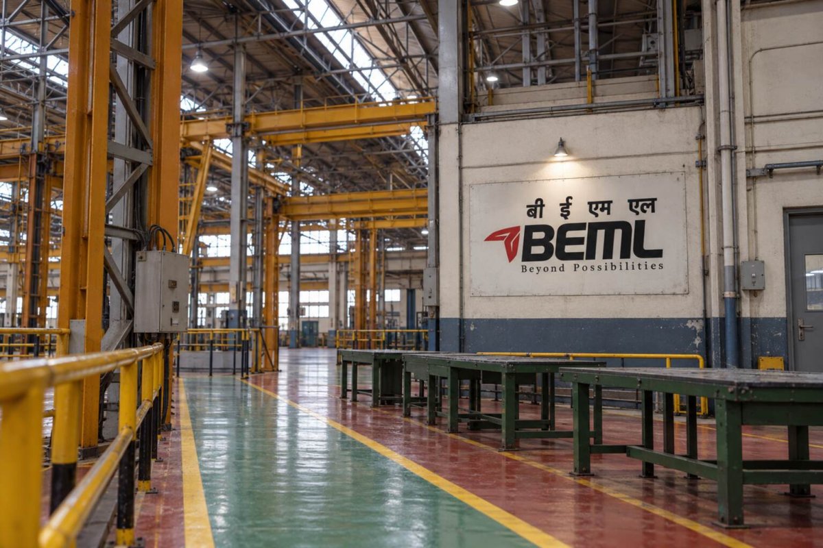BEML Stock Slips 1.6% as ₹5,400 Crore Bullet-Train Order Raises Execution Concerns