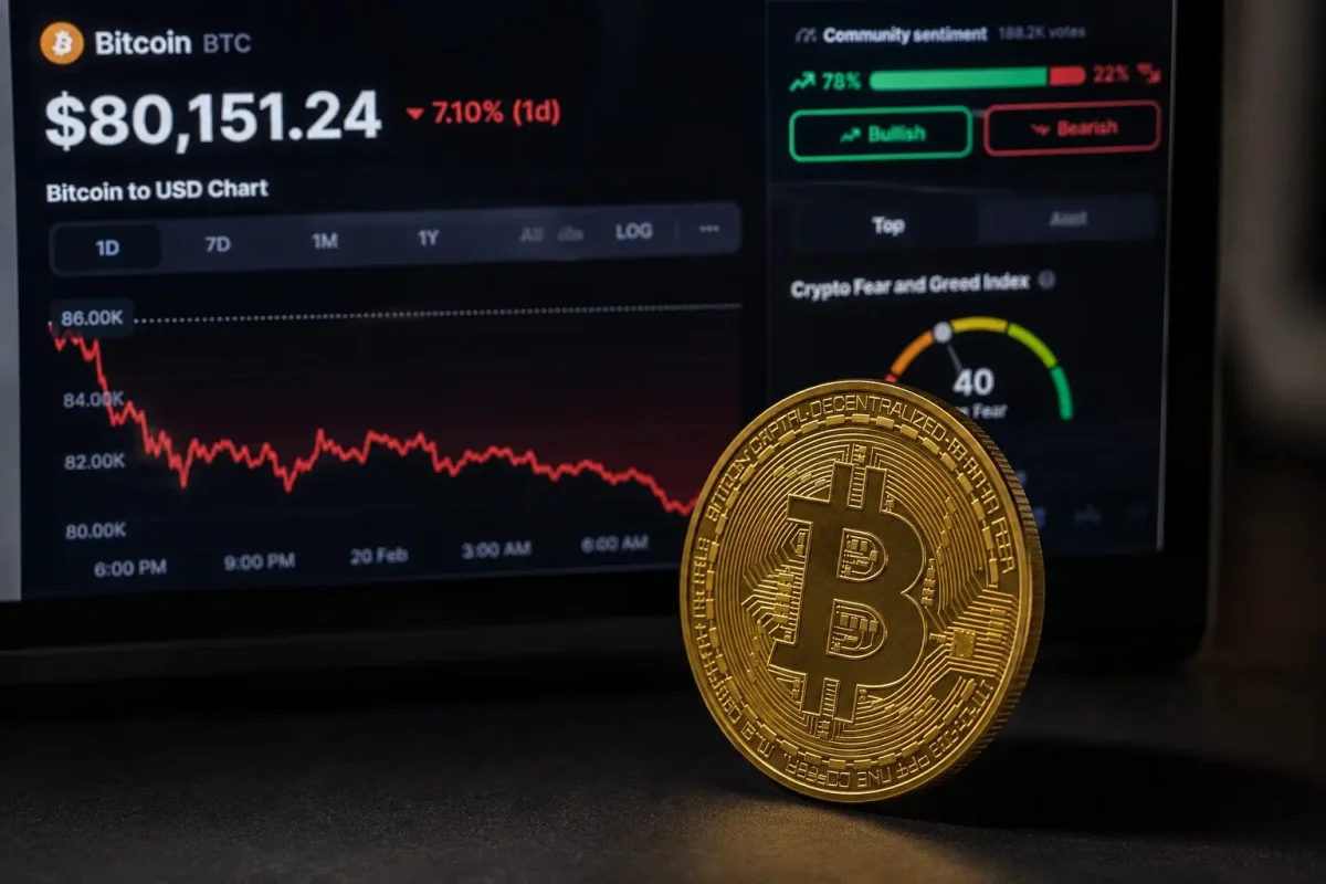 Bitcoin Slides Below $77K as Rising Bond Yields and Oil Prices Squeeze Crypto Markets