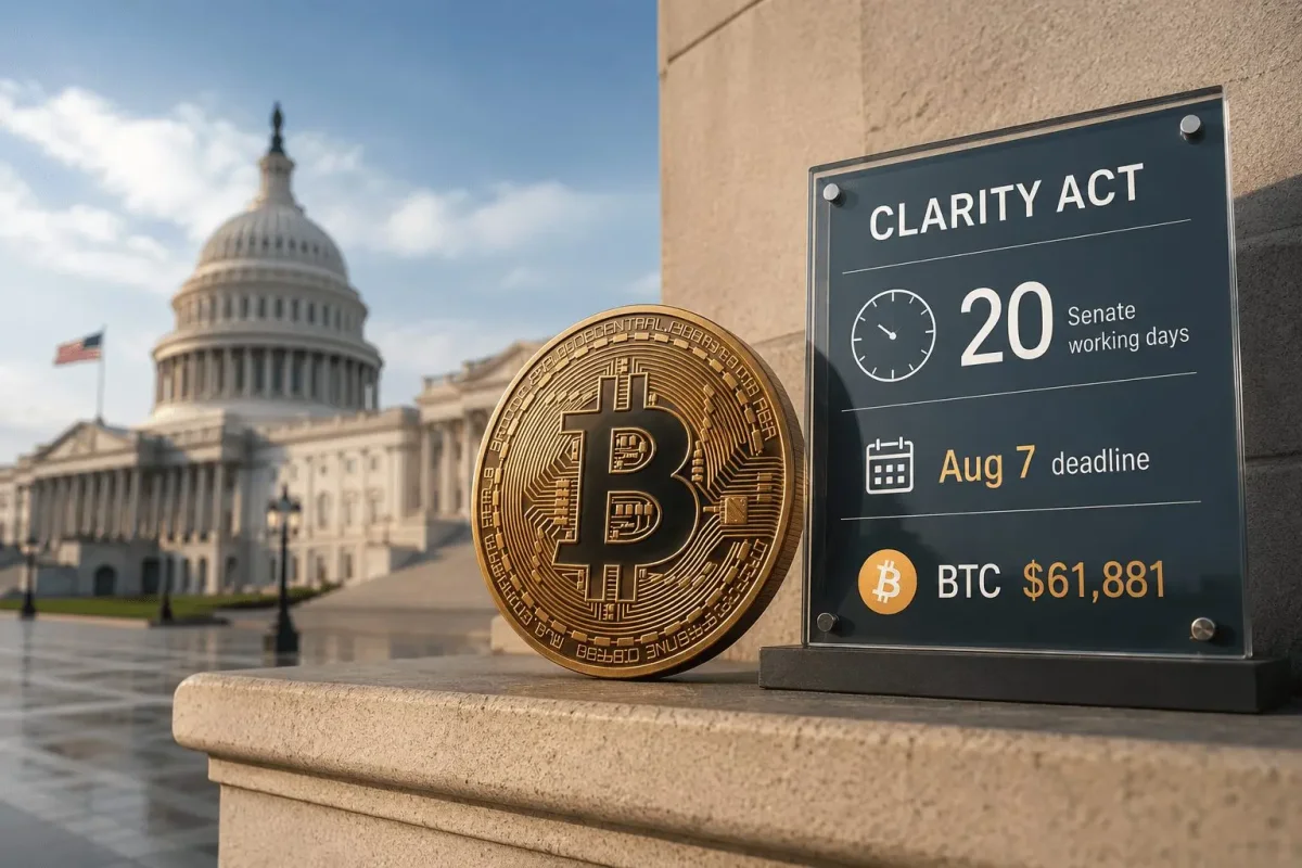 Crypto Infrastructure Stocks Surge Outpacing Bitcoin on CLARITY Act Optimism