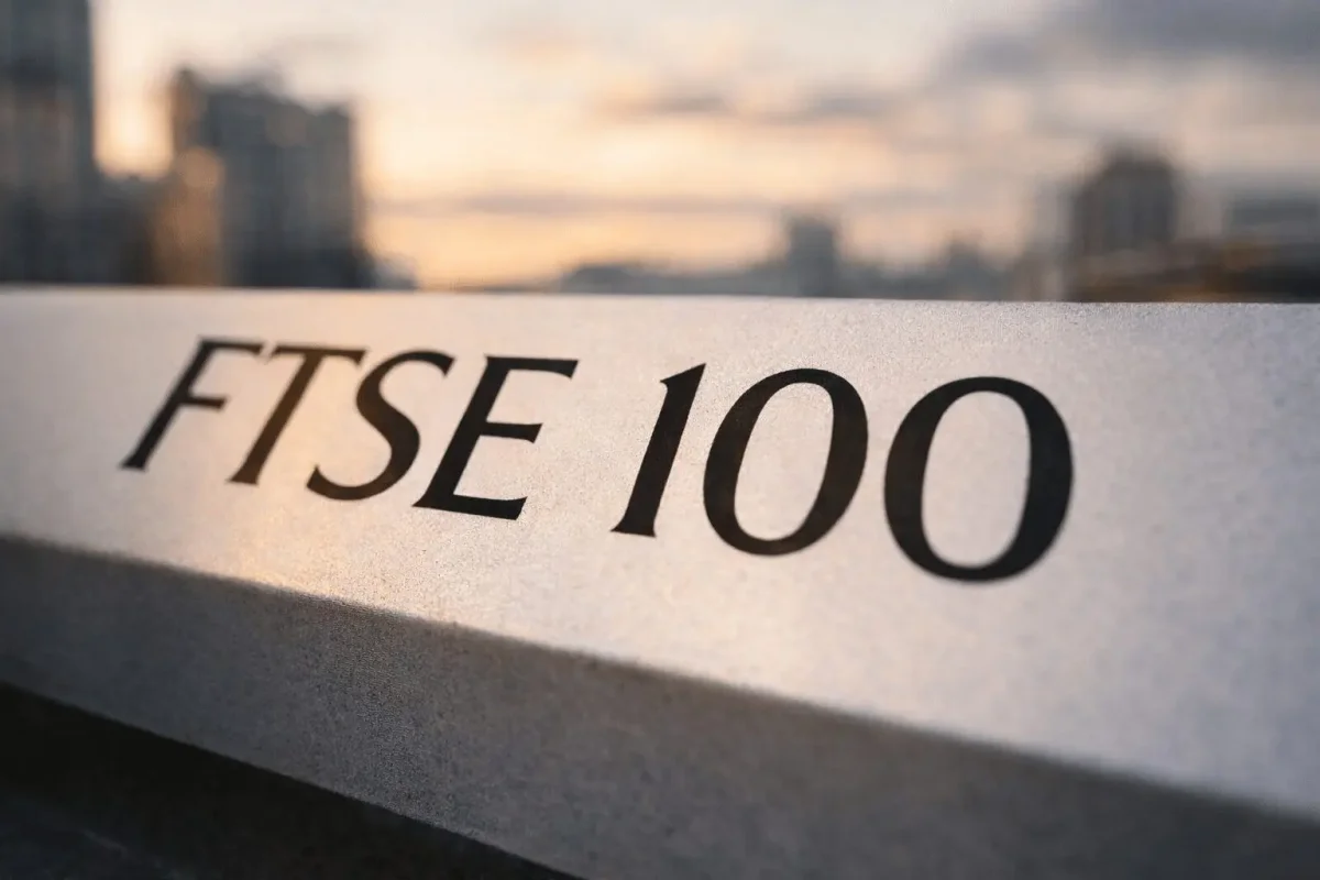 FTSE 100 Slumps on Oil Spike, Dimming Rate Cut Hopes