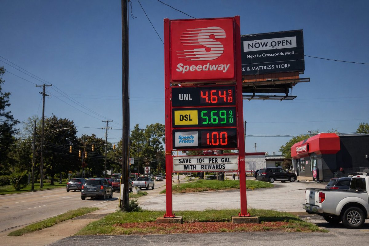 Indiana Gas Nears $5 as Refinery Snag and Strait Tensions Spike Prices