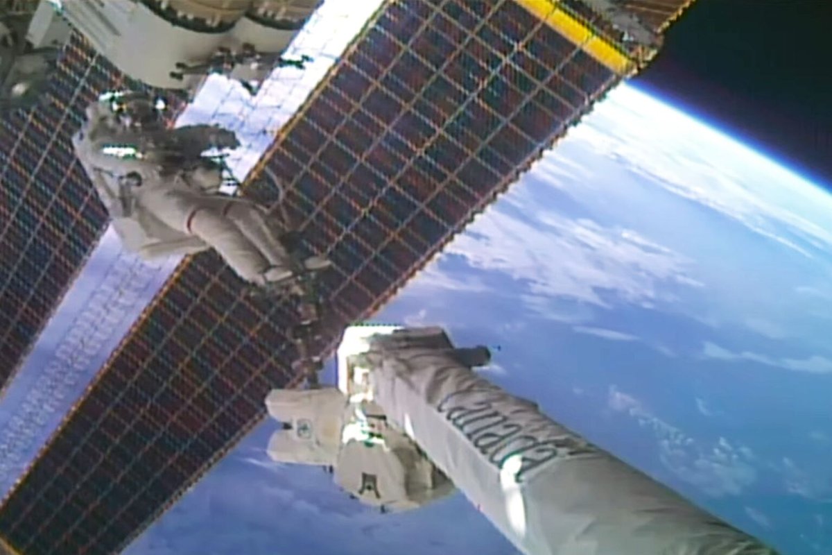 ISS Nears Power Upgrade Goal with Seventh Solar Array Installed
