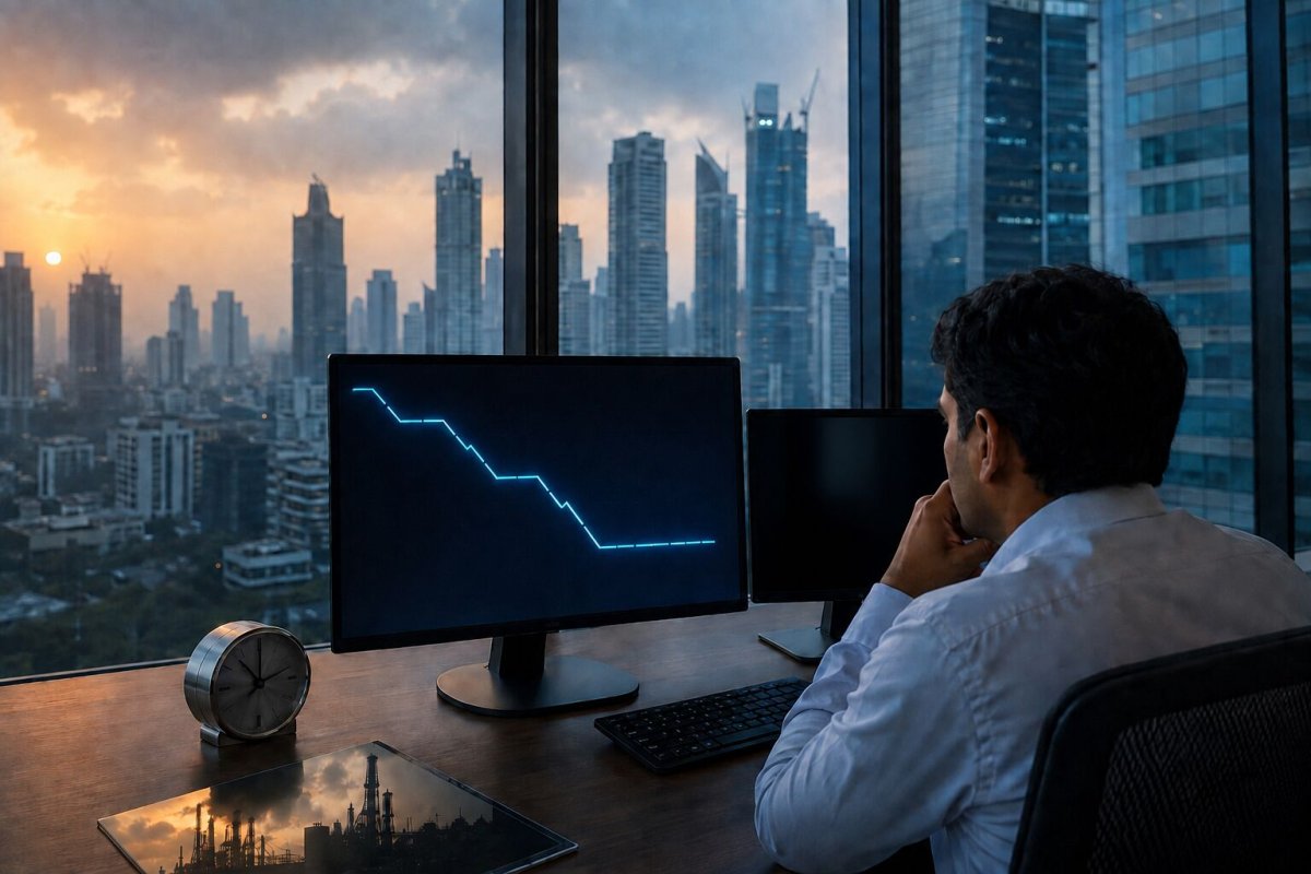Nifty 50 Extends Losing Streak to Four Weeks; Oil Strength Masks Auto Weakness