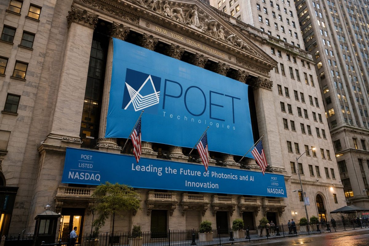 POET Technologies Stock Drops on $400M Dilutive Financing Deal