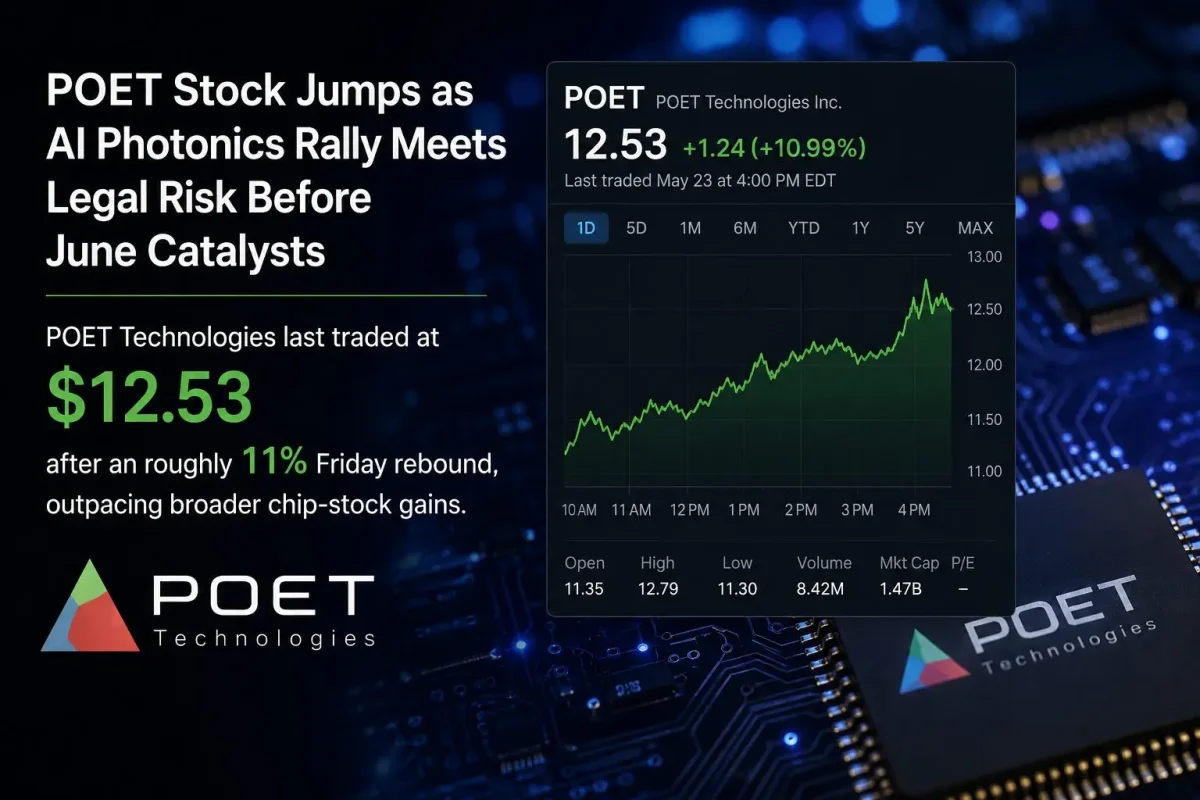 POET Technologies Surges on AI Photonics Hype Amid Legal and Dilution Risks