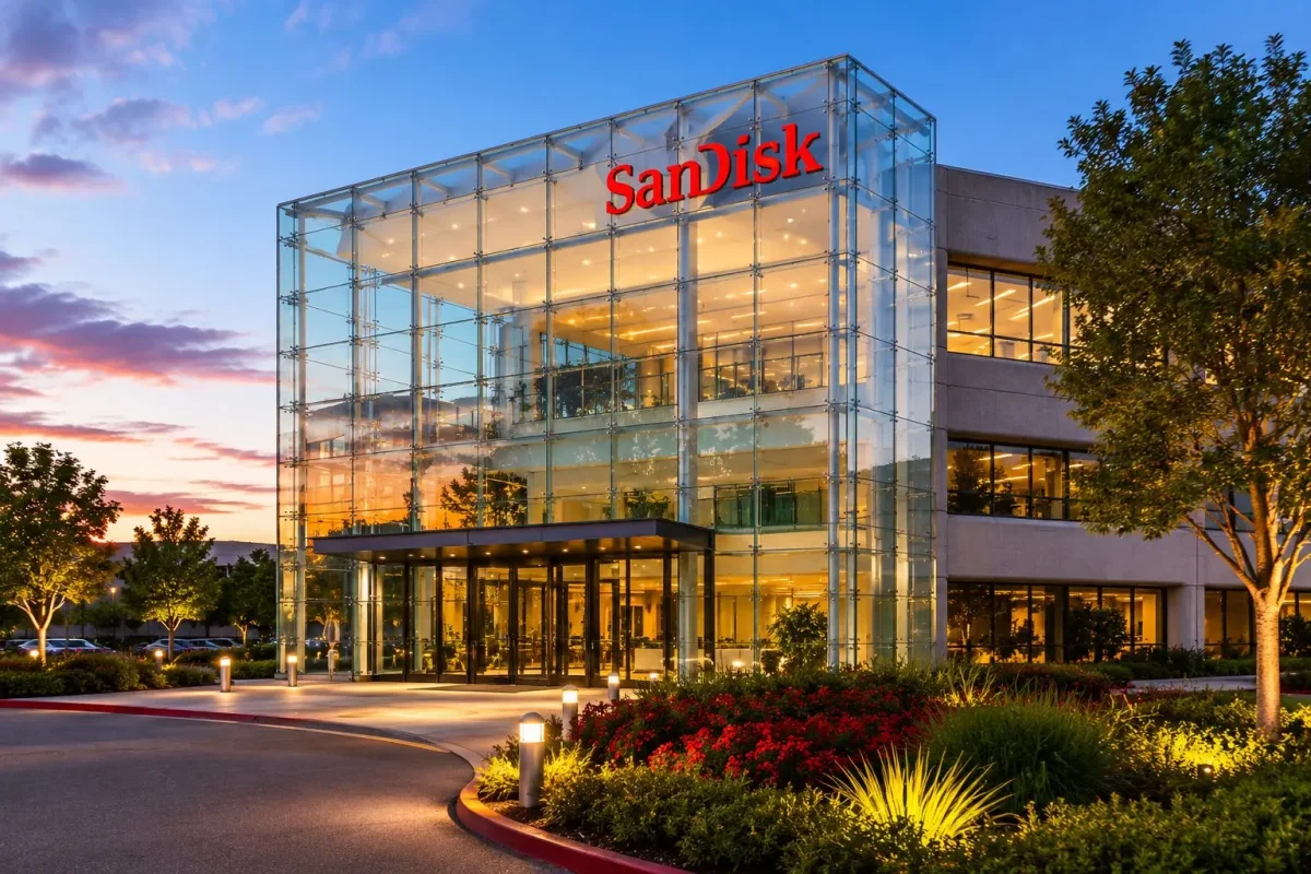SanDisk Surges as Wall Street Lifts Target to $3,250 on AI-Driven NAND Demand
