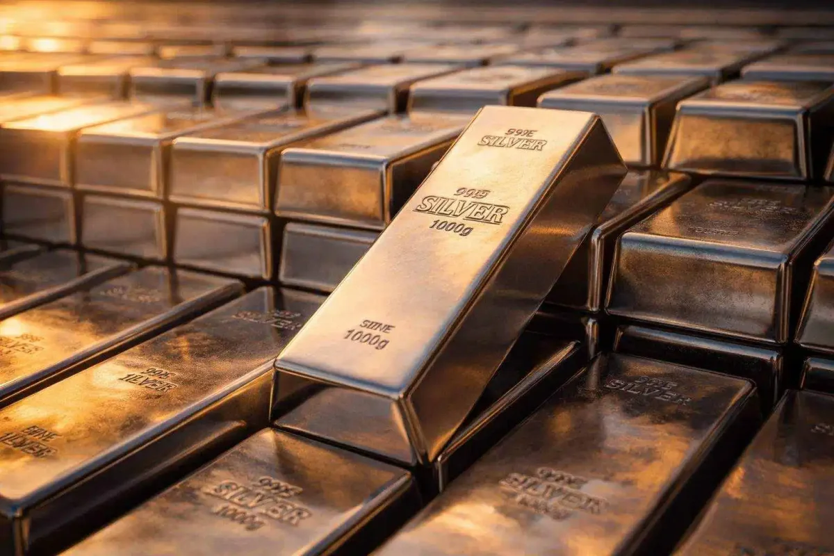 Silver Retreats as Dollar Gains, Oil Spike Delay Rate Cut Bets