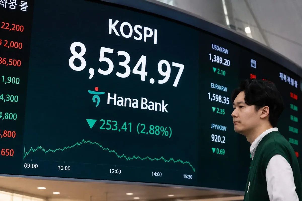 South Korea's KOSPI Plunges 10.8% as Chip Rout Deepens on AI Worries