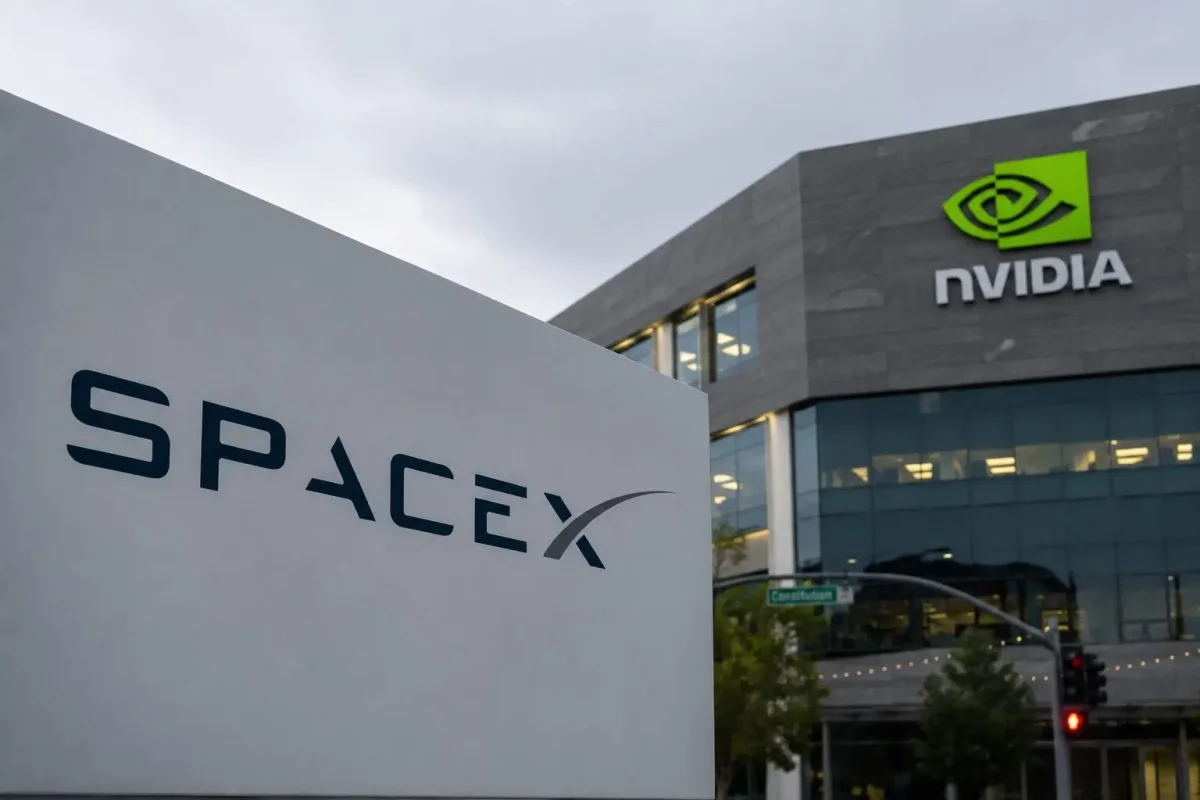 SpaceX Declines as Nvidia Surges, Nasdaq-100 Listing Uncertainty Lingers