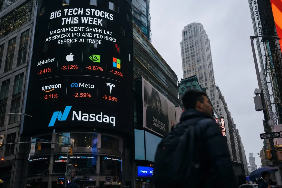 SpaceX IPO and Fed Meeting Weigh on Big Tech Stocks