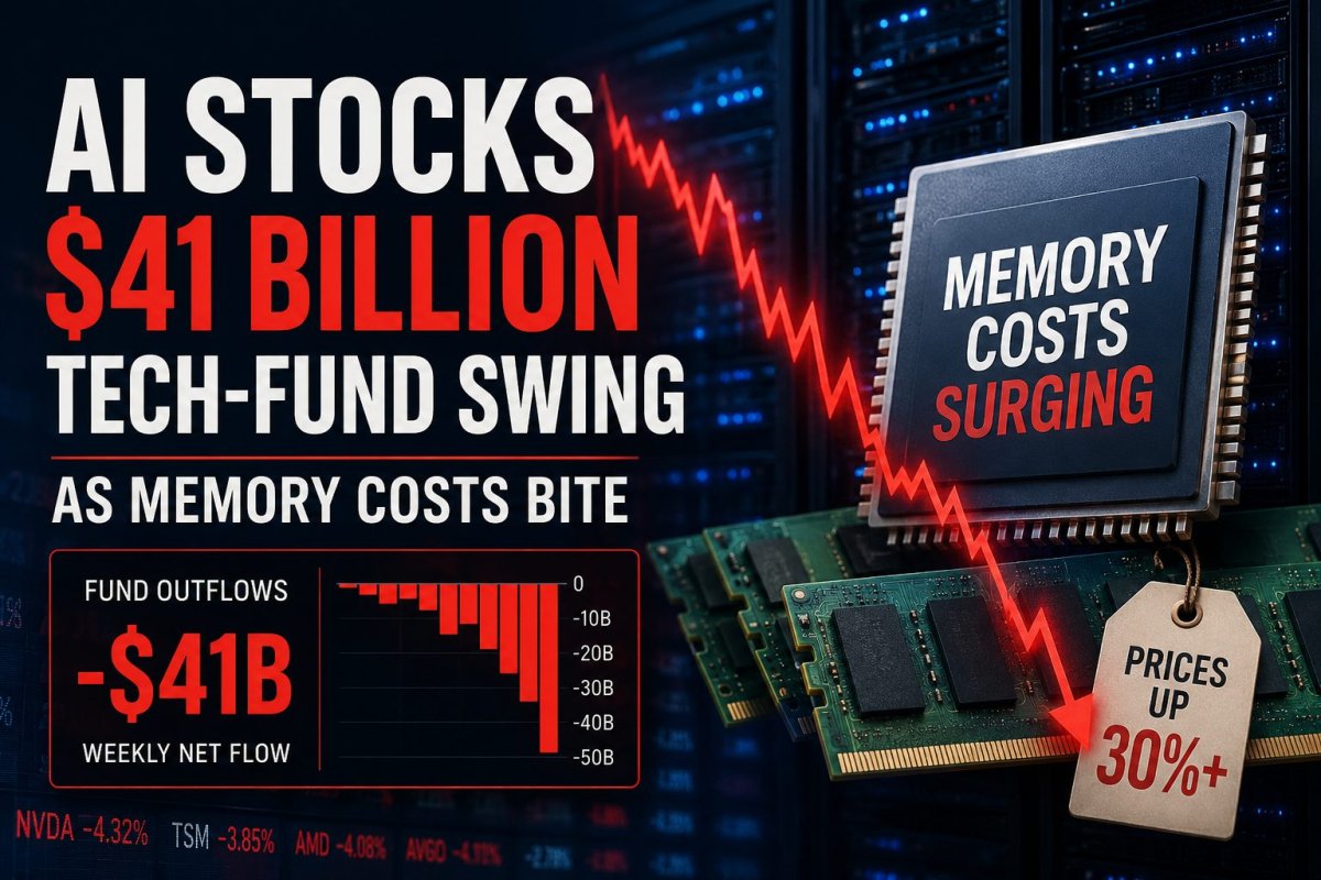 Tech Funds See $41B Swing as AI Profitability Doubts Surface