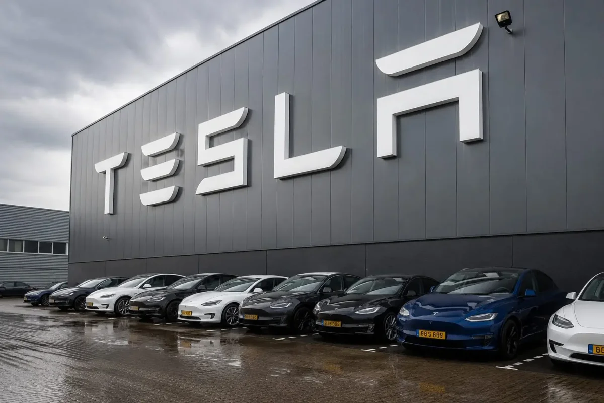 Tesla Rises Amid Nasdaq Slide, Robotaxi Hopes Drive Gains