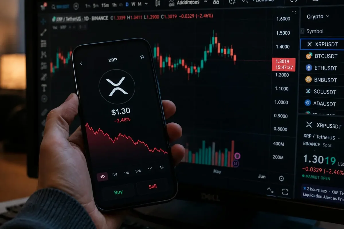 XRP Recovers Above $1.32 After Testing Key Support Level