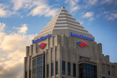 Bank of America rises as financial stocks gain momentum