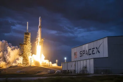 Falcon 9 Booster Transports Semiconductor Pods on Starlink Mission