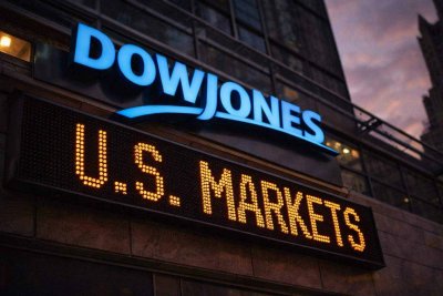 Financial Stocks Surge as Dow Tops 50,000; Fed Signals and Data in Focus
