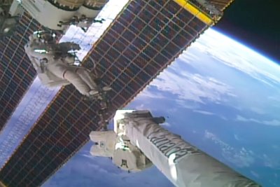 ISS Nears Power Upgrade Goal with Seventh Solar Array Installed