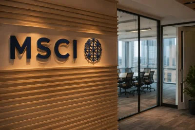 MSCI Shares Slide 11% as Expense Forecast Hike Dampens Record Revenue