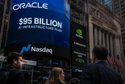 Oracle's $95 Billion Capex Plan Sparks AI Funding Anxiety, Semis Slide