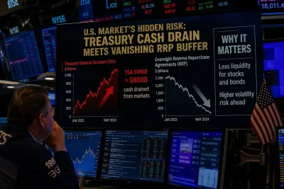 Thin Cash Buffer Under Treasuries Raises New Risk for US Markets